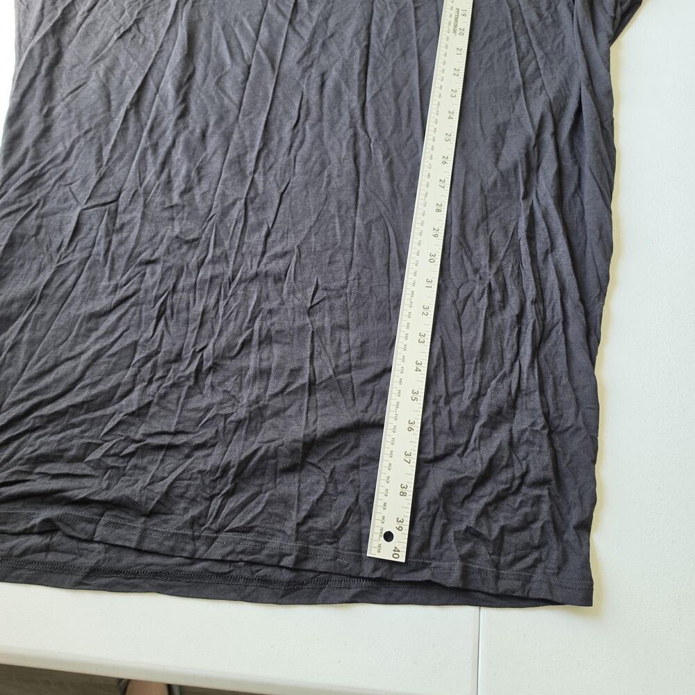 Barefoot Dreams Gown Womens Petite One Size Black Luxe Milk Jersey Kaftan Sleep - Picture 5 of 7